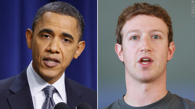 Obama 'friending' Zuckerberg, Jobs, Schmidt