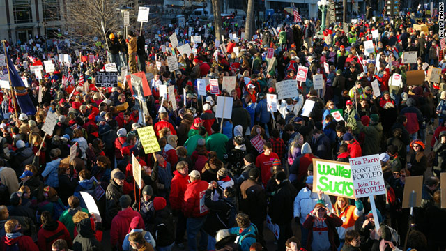 Teachers Protest Wisconsin