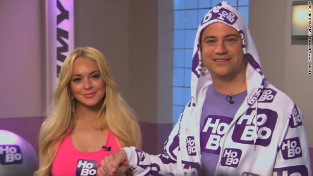LiLo mocks legal woes on 'Jimmy Kimmel Live'