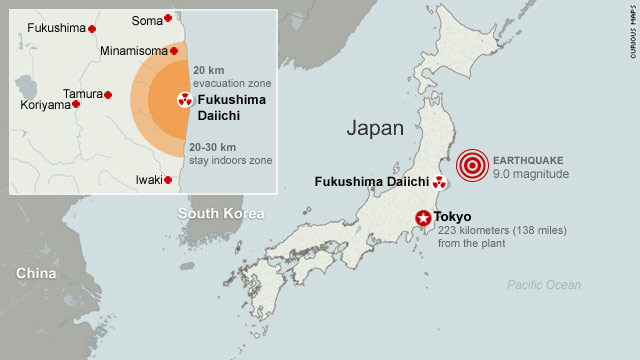 japan nuclear power plant meltdown spreading