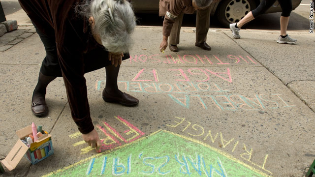 Ruth Sergel: Remembering the Triangle Shirtwaist Factory fire on its 100th anniversary, by 'chalking' names of the dead
