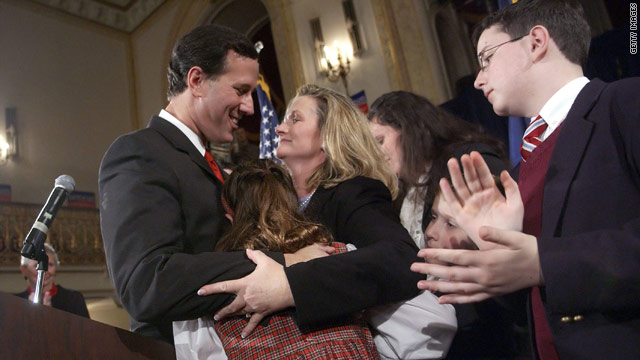 Very ill child keeps Santorum off the campaign trail