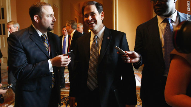 Rubio threatens to hold vote hostage