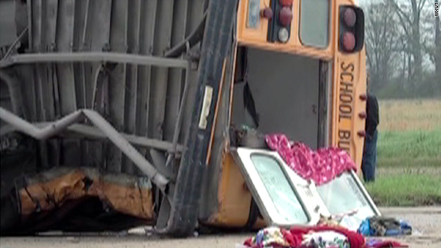 Child killed in school bus wreck