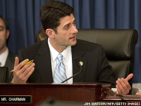 House Budget Committee chairman Paul Ryan.
