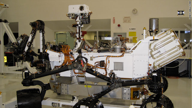 Reporters get first in-person look at new Mars rover