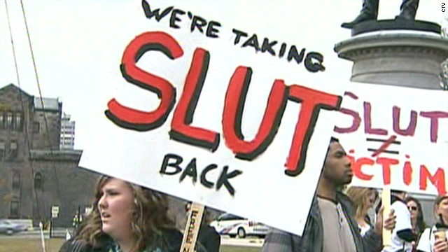 Protesters march in Toronto 'Slutwalk'