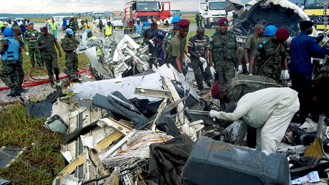 Officials: 32 killed in U.N. plane crash in Congo; 1 survives
