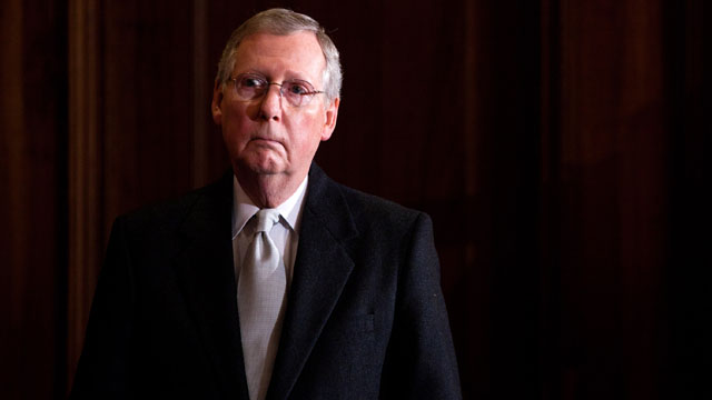 McConnell defends one-week funding bill