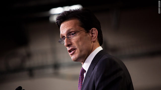 Cantor strikes conciliatory tone before Obama jobs speech