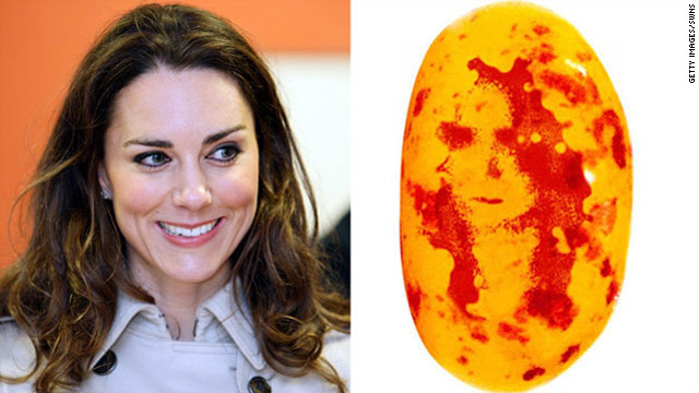 Kate Middleton's face on a jelly bean?