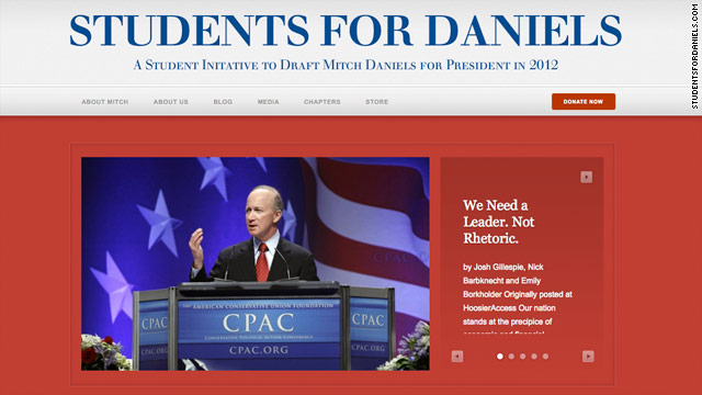 Undeclared candidate Mitch Daniels becoming the big man on campus