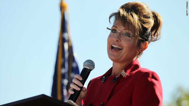 To a tax rally Palin goes