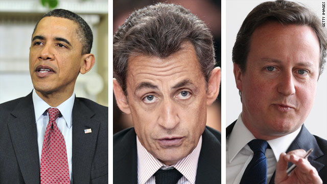 Obama, Cameron and Sarkozy: Future with Gadhafi in power is ‘impossible’