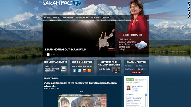 Palin site gets a makeover