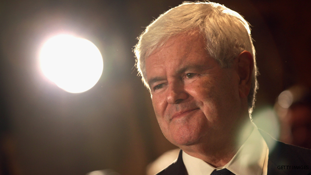 Gingrich's first quarter haul
