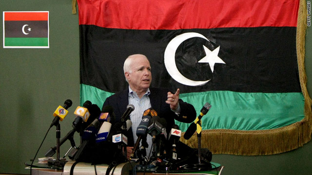 McCain pushes heavier U.S. involvement in Libya
