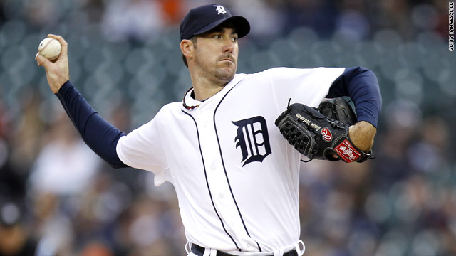 Detroit Tigers' Verlander pitches no-hitter