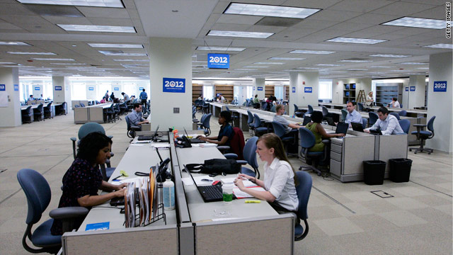 Obama 2012 opens HQ to cameras