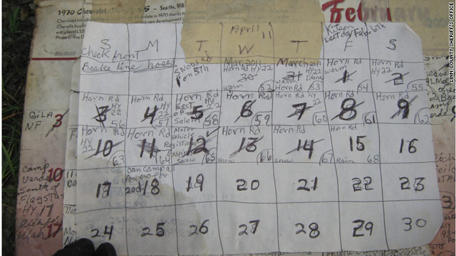 Stranded man documented last days on calendar, police say Stranded man documented last days on calendar, police say