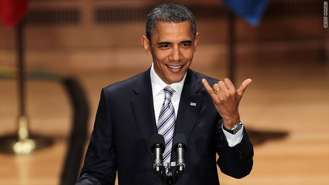 President closes day with fundraisers