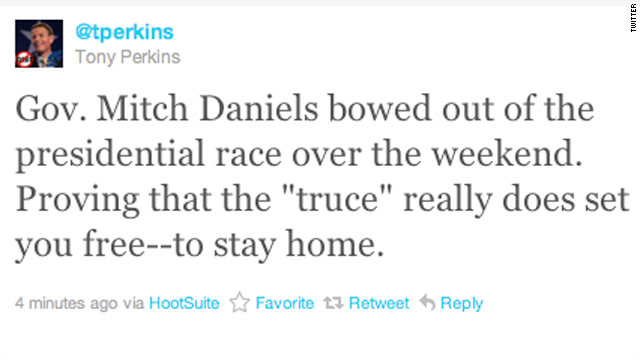 Tweet of the Day: Perkins mocks Mitch Daniels