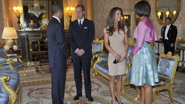 PHOTO: First couple with Catherine and William PHOTO: First couple with Catherine and William