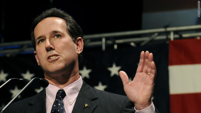 Santorum to announce candidacy first Monday in June