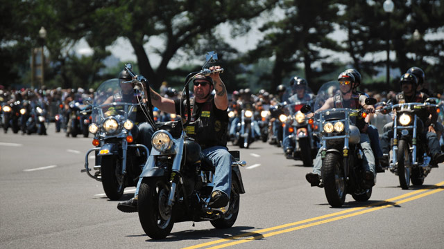 Sunday in Washington, D.C. means Rolling Thunder, and 100,000 motorcycling veterans