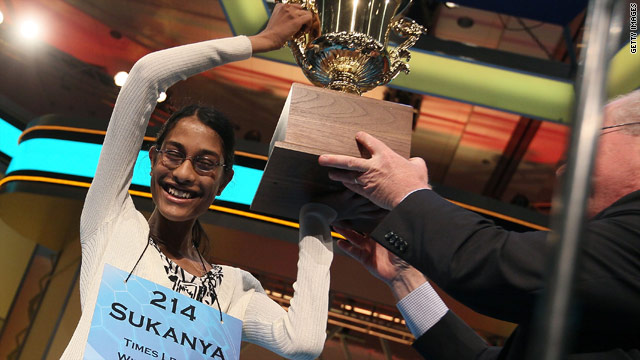 Eighth-grader wins spelling bee with 'cymotrichous'