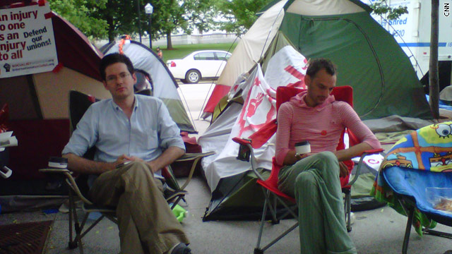 Walkerville: A tent city grows in Madison, Wisconsin, as budget protests continue