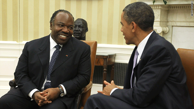 Gabon’s Bongo drums up controversy with Oval Office visit
