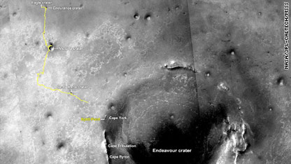 Are we there yet? Mars rover nears crater
