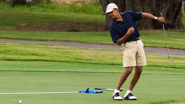 Spitzer: IMF lowers U.S. economic forecast; maybe a game of golf will make the difference