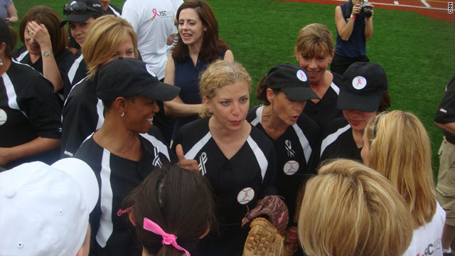 Congressional women battle the press on a softball field