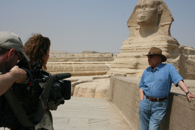Dr. Zahi Hawass, aka Egypt's Indiana Jones, hopes recent archaeological finds will entice back tourists scared off by the revolution.