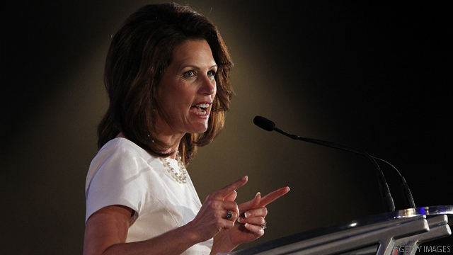 Bachmann boasts of having a 'titanium spine'