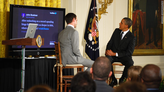Obama's Twitter Townhall