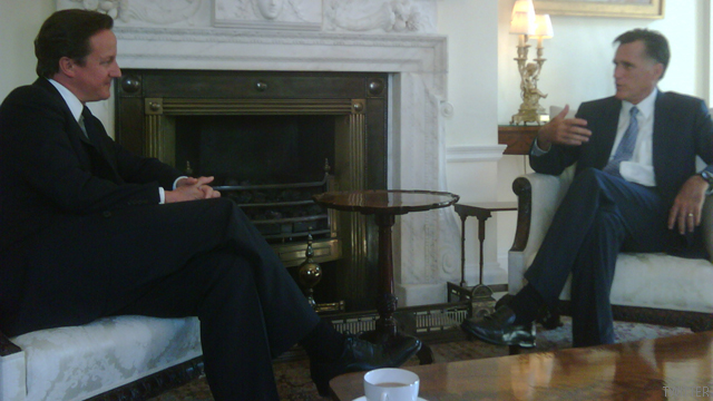 Romney meets with British PM