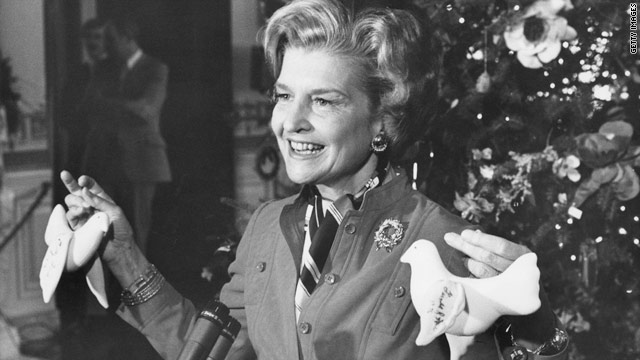 Services for Betty Ford to be held in California, Michigan