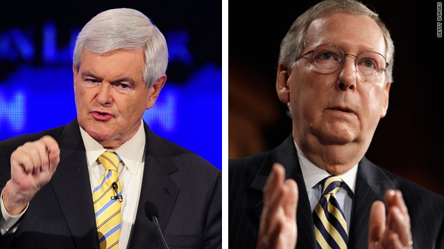 Gingrich blasts McConnell over debt ceiling