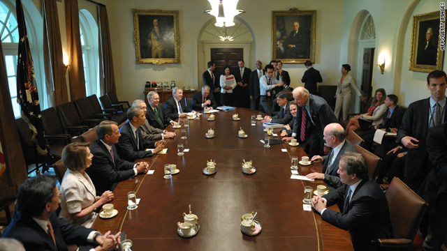 Obama and congressional leaders- way out of crisis?
