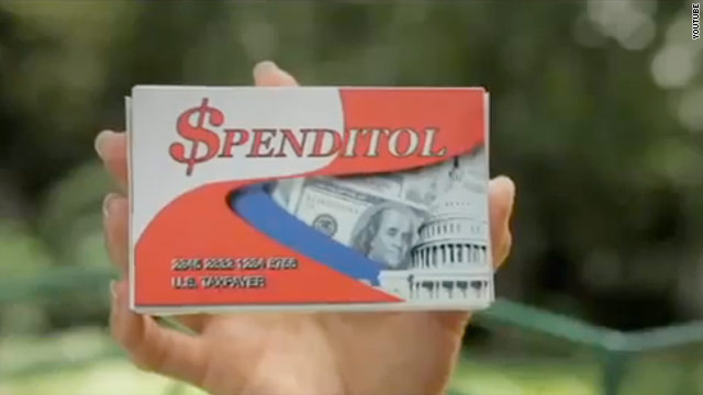 Conservative group makes parody ad on spending