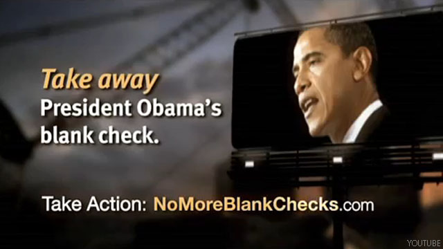 New ads by major conservative group target administration