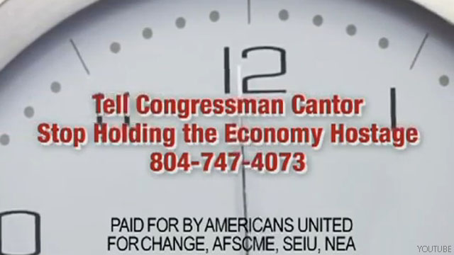 Progressives strike back in debt ceiling ad wars