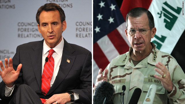 Mullen not bothered by Pawlenty 'general' remark