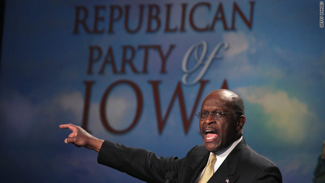 Cain makes no apologies at Iowa straw poll