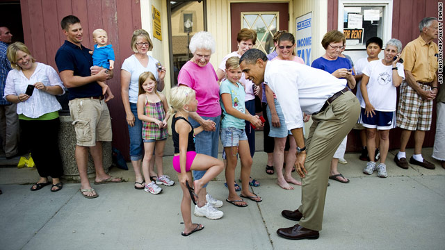 Obama Bus Tour's Stop #2: Zumbrota, MN