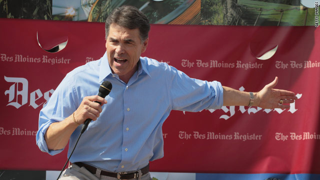 Perry kisses off Romney criticism: 'Give him my love'