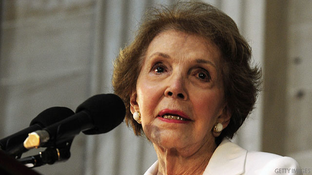 Nancy Reagan still recovering from fall